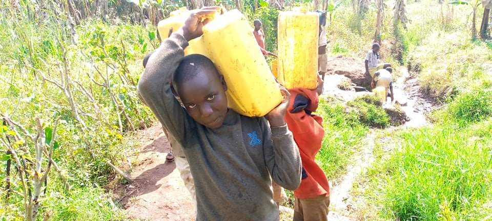 Fetching water